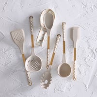 Mocha Check Slotted Spatula