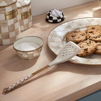 Mocha Check Slotted Spatula