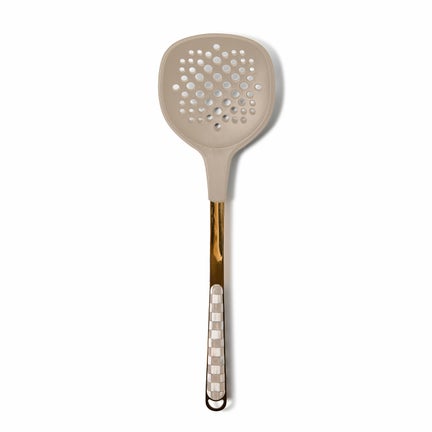 Mocha Check Slotted Turner
