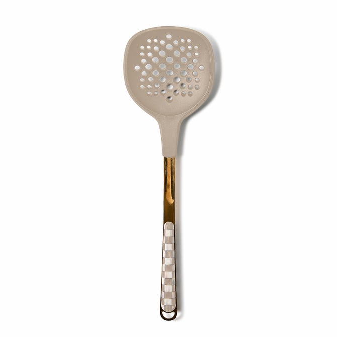 Mocha Check Slotted Turner image number 0