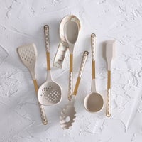 Mocha Check Pasta Spoon