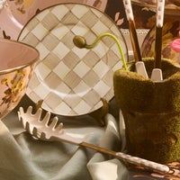 Mocha Check Pasta Spoon