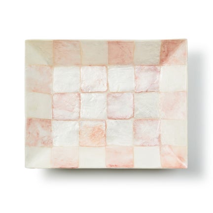 Rosy Check Capiz Soap Dish