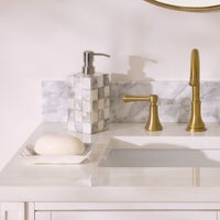 Sterling Check Capiz Bath Collection