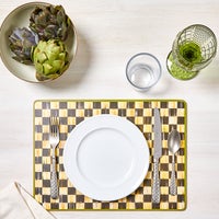Courtly Check Cork Back Placemats, Set of 4