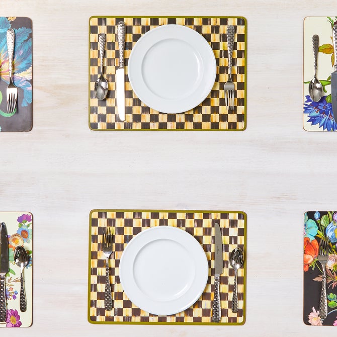Courtly Check Cork Back Placemats, Set of 4 image number 8