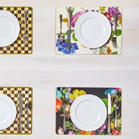 White Flower Market Placemats, Set of 4