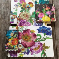 White Flower Market Placemats, Set of 4
