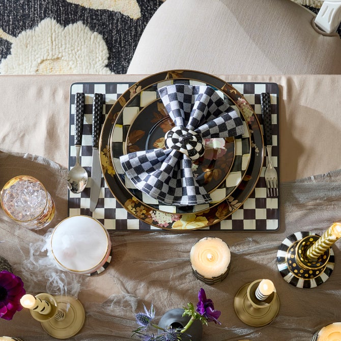 Courtly Checked Cork Back Placemat, Set of 4 image number 3
