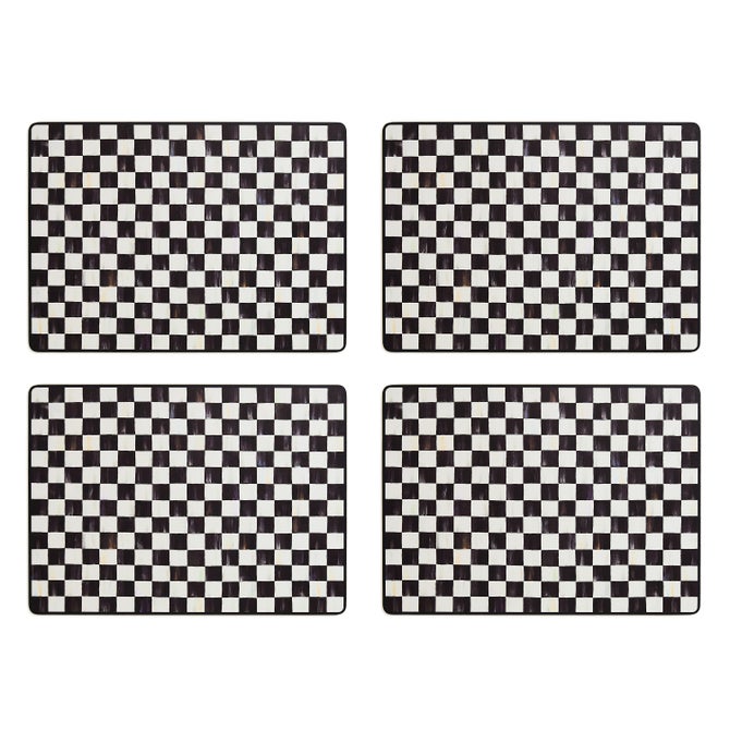 Courtly Checked Cork Back Placemat, Set of 4 image number 2