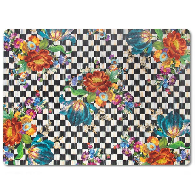 Courtly Flower Market Cork Back Placemats, Set of 4 image number 0