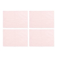 Pink Check Placemat, Set of 4