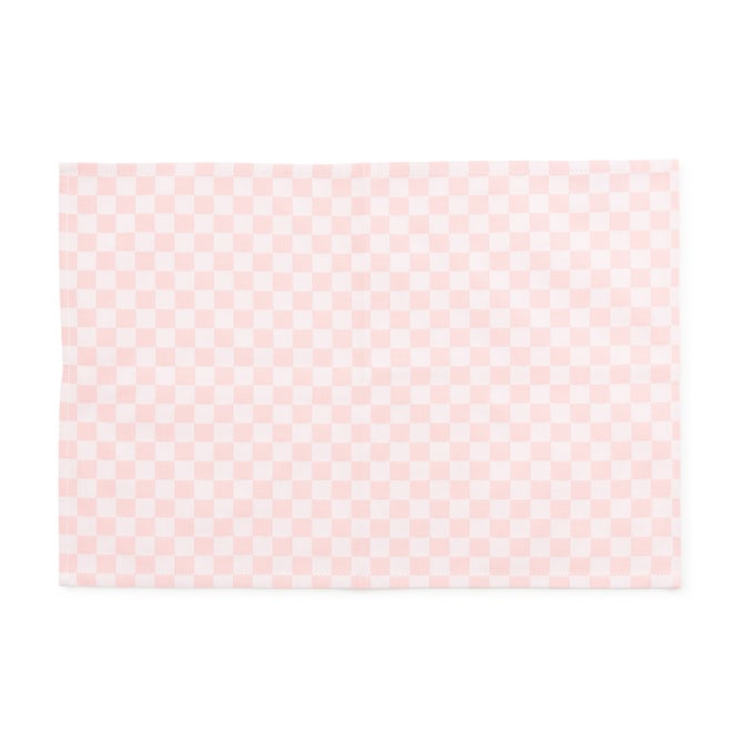 Pink Check Placemat, Set of 4 image number 0