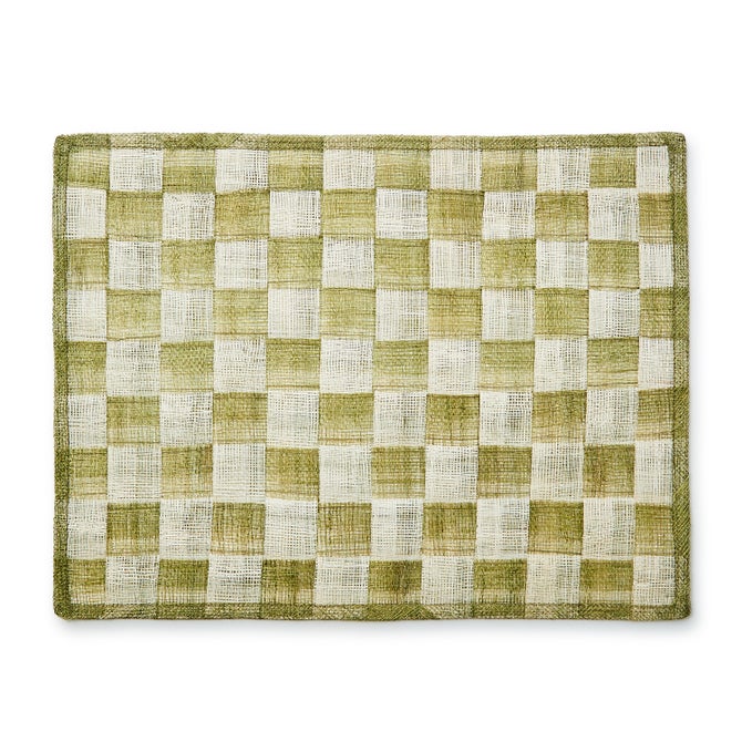 Green Sinamay Placemats, Set of 4 image number 0