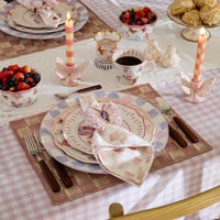 Pink Sinamay Placemats, Set of 4