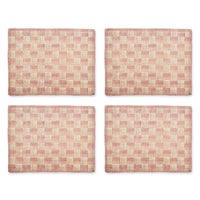 Pink Sinamay Placemats, Set of 4