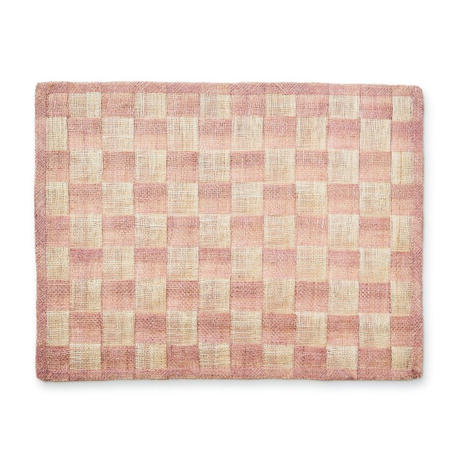 Pink Sinamay Placemats, Set of 4 image number 0