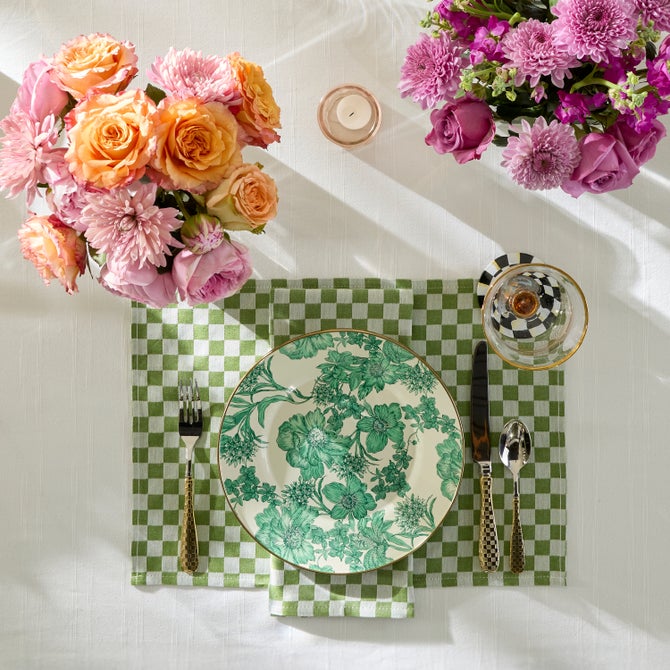 Green Check Placemat, Set of 4 image number 1