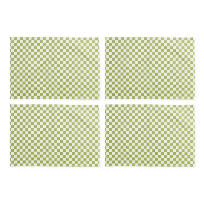 Green Check Placemat, Set of 4 image number 1