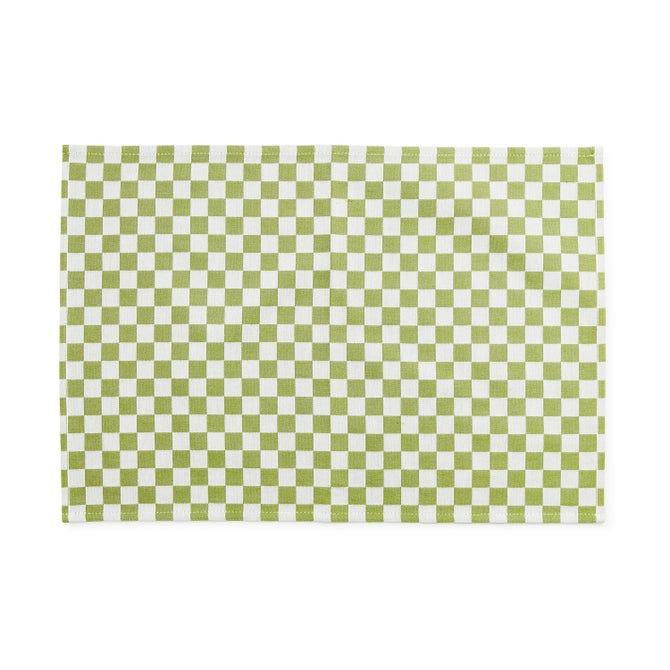 Green Check Placemat, Set of 4 image number 0