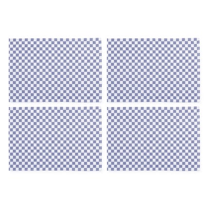 Navy Check Placemat, Set of 4