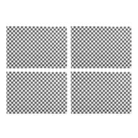 Black Check Placemat, Set of 4