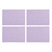 Plum Check Placemat, Set of 4