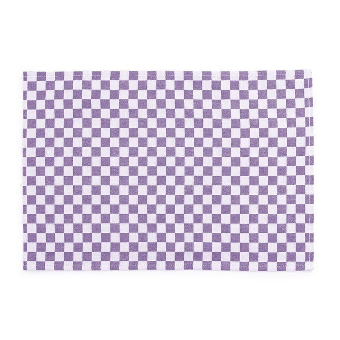 Plum Check Placemat, Set of 4 image number 0