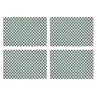 Dark Green Check Placemat, Set of 4