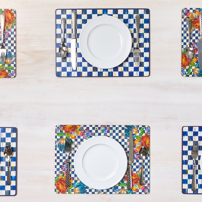 Royal Check Cork Back Placemats, Set of 4 image number 8