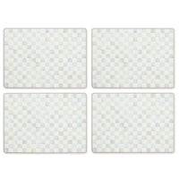 Sterling Check Cork Back Placemats, Set of 4