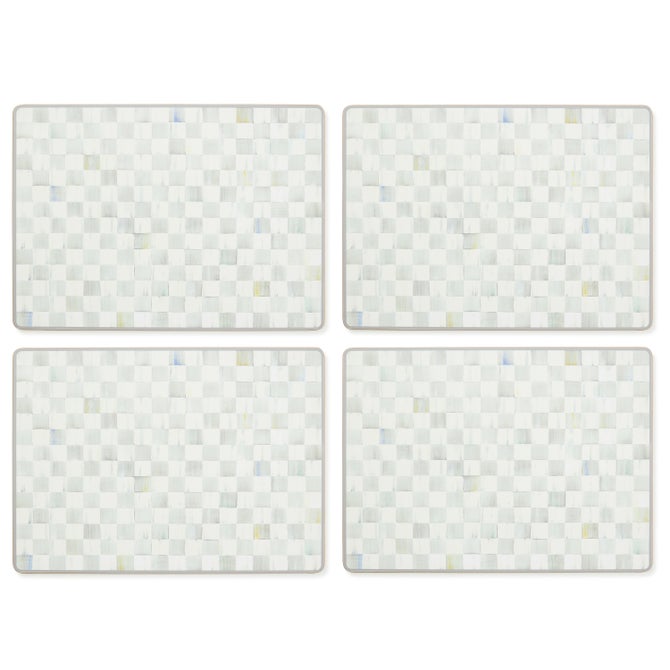 Sterling Check Cork Back Placemats, Set of 4 image number 2