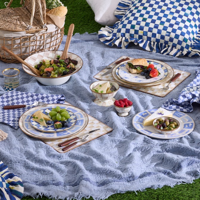 Mocha Check Cork Back Placemats, Set of 4 image number 4