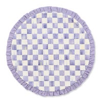 Violet Check Round Placemat