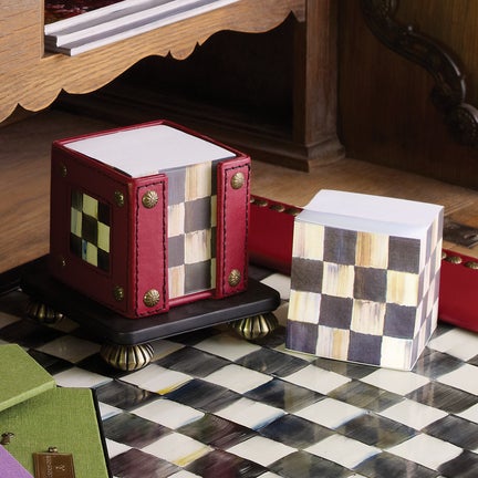Courtly Check Sticky Note Pad