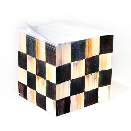 Courtly Check Sticky Note Pad