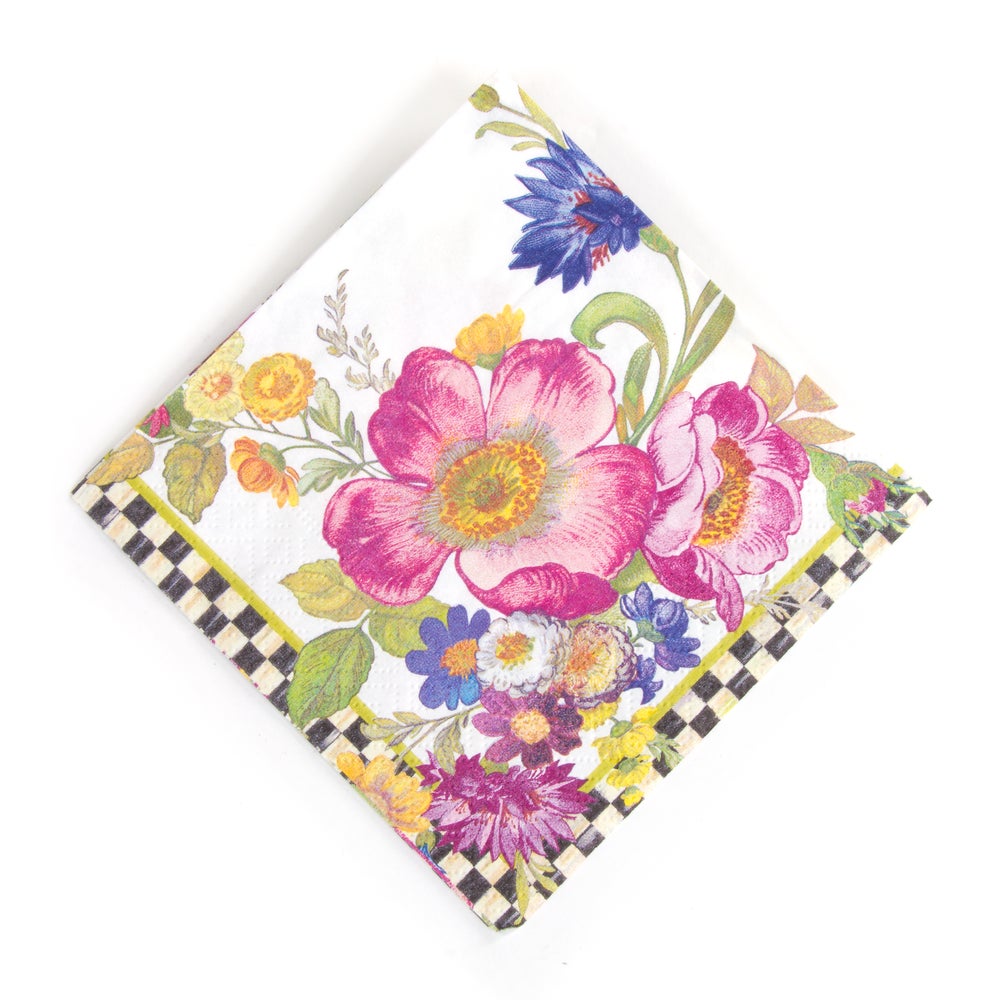 Cocktail Paper Napkins - White Flower Market mackenzie-childs Panama imagen 1