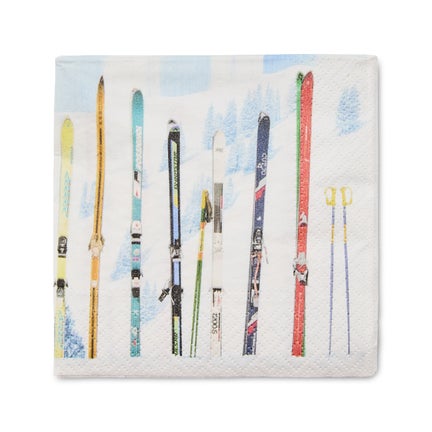 Gray Malin Ski Holiday Cocktail Paper Napkins