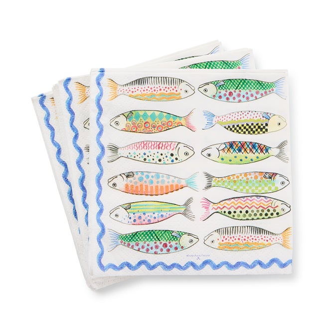 Go Fish Cocktail Paper Napkins image number 1