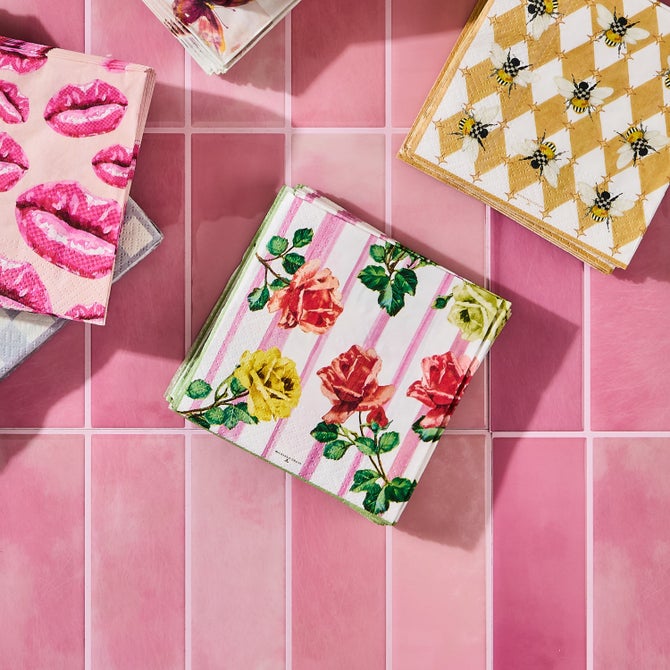 Garden Gala Cocktail Paper Napkins image number 1