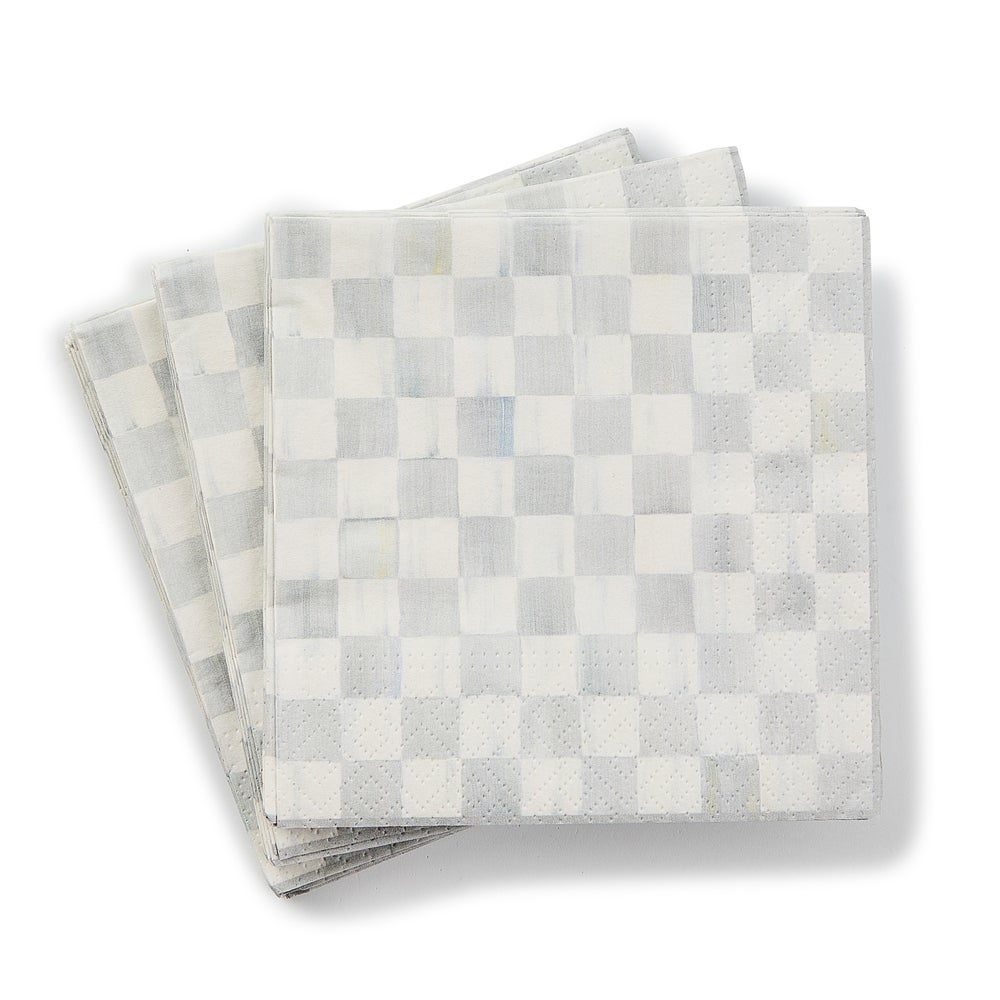 Cocktail Paper Napkins - Sterling Check mackenzie-childs Panama imagen 1
