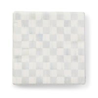 Sterling Check Cocktail Paper Napkins