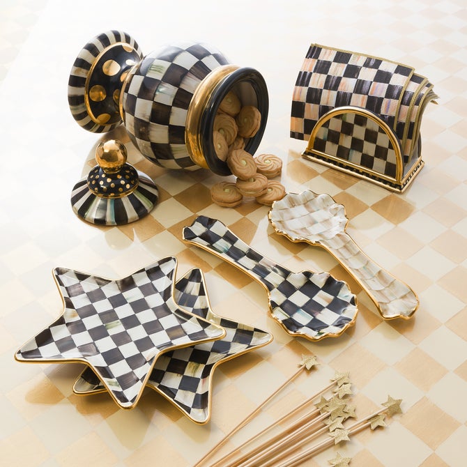 Courtly Check Luncheon Paper Napkins image number 1