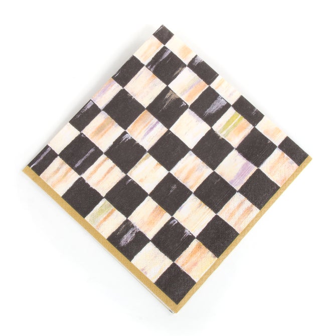 Courtly Check Luncheon Paper Napkins image number 0