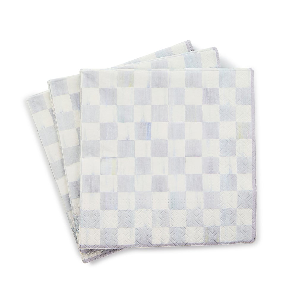 Luncheon Paper Napkins - Sterling Check mackenzie-childs Panama imagen 1