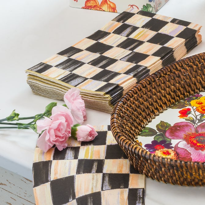 Courtly Check Guest Paper Napkins image number 4