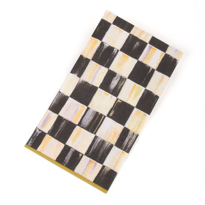 Courtly Check Guest Paper Napkins image number 0