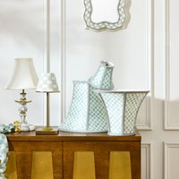 Sterling Check Chandelier Shade