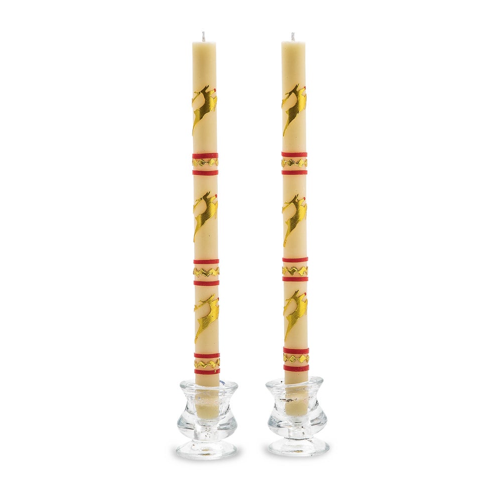 Reindeer Dinner Candles, Set of 2 mackenzie-childs Panama imagen 1