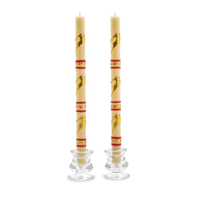 Reindeer Dinner Candles, Set of 2 image number 0